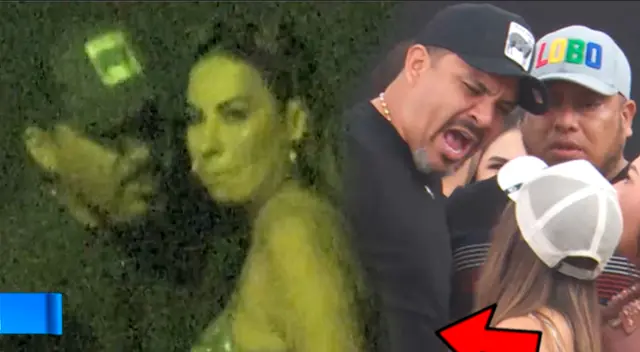 Pamela López y Luis Fernando son captados juntos en 'Cochinola: la última cena'.