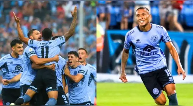Bryan Reyna anota un golazo de 'tijera' con Belgrano y logra empatar. Bryan Reyna anota un golazo de 'tijera' con Belgrano y logra empatar.