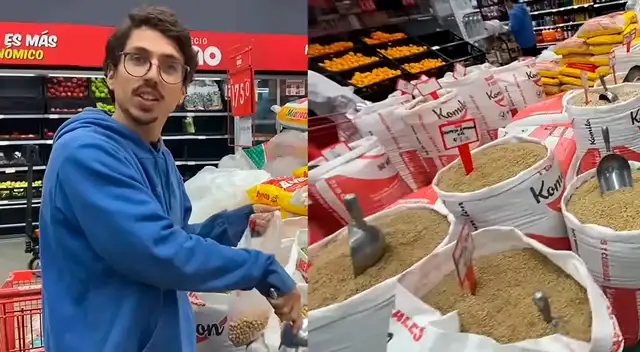 Joven visita supermercado Precio Uno y comparan los precios con los de su país Argentina.