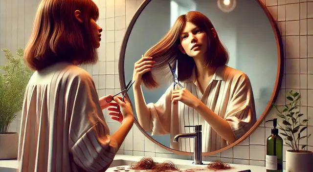 ¿Qué significa cortarse el cabello uno mismo?