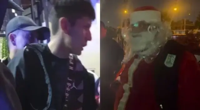 Papá Noel, parte del Comando Yanapaqui del Serenazgo de Los Olivos, logró capturar a un presunto delincuente. Papá Noel, parte del Comando Yanapaqui del Serenazgo de Los Olivos, logró capturar a un presunto delincuente.