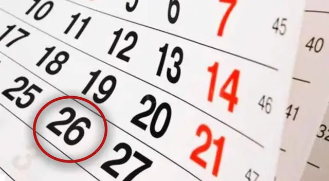 Descubre si este jueves 26 de diciembre será declarado como feriado o día no laborable en el Perú. Descubre si este jueves 26 de diciembre será declarado como feriado o día no laborable en el Perú.