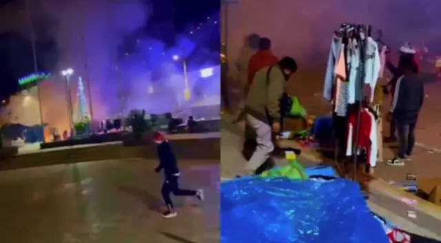 La potente explosión provocó una cadena de detonaciones en la feria navideña de Tambo, dejando heridos y graves daños. La potente explosión provocó una cadena de detonaciones en la feria navideña de Tambo, dejando heridos y graves daños.