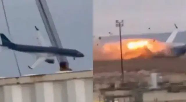 Un avión de Azerbaijan Airlines con 67 pasajeros se estrelló en el aeropuerto de la ciudad de Aktau, en Kazajistán.