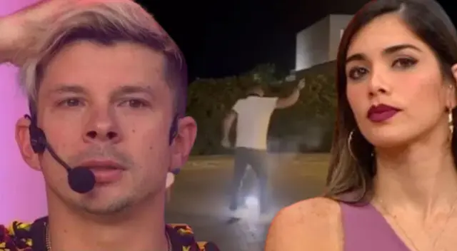 Mario Hart casi se quema al prender pirotécnico. Mario Hart casi se quema al prender pirotécnico.