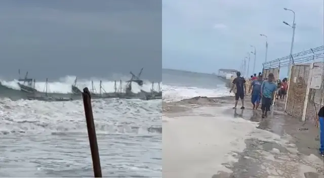 Usuarios han reportado la alerta de maretazo en las regiones de Tumbes y Piura.