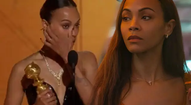 Zoe Saldaña SE EMOCIONA al ganar su primer Globo de Oro a mejor actriz de reparto por 'Emilia Pérez'. Zoe Saldaña SE EMOCIONA al ganar su primer Globo de Oro a mejor actriz de reparto por 'Emilia Pérez'.