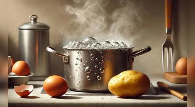 Diferencias en composición química del huevo y la papa determina cómo actúan al ser hervidos.