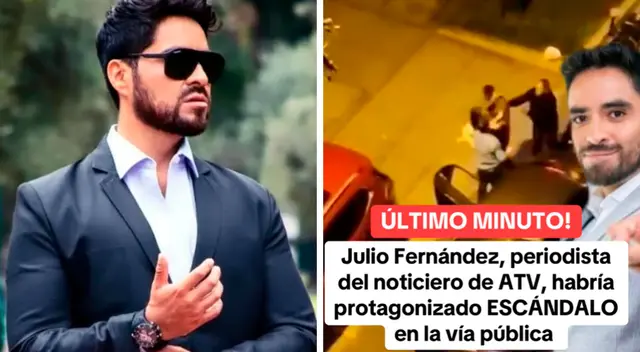 Reportero de ATV fue acusado de protagonizar escándalo en la vía pública Reportero de ATV fue acusado de protagonizar escándalo en la vía pública