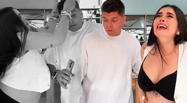 Natalia Segura sorprende a Ignacio Baladán. Natalia Segura sorprende a Ignacio Baladán.