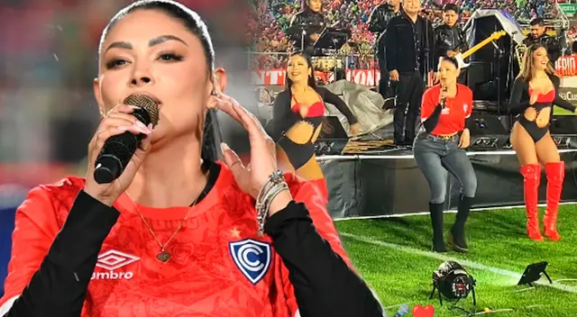 Pamela Franco pudo cantar en el Cusco con su orquesta.