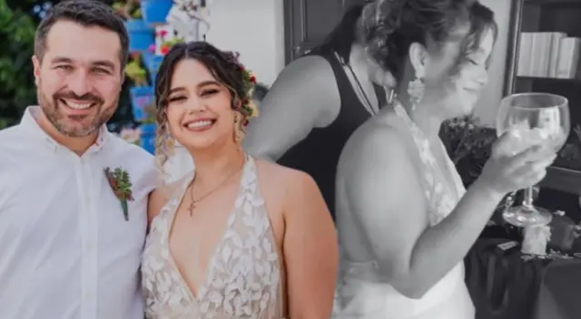 Brenda Dávila pidió cortar su vestido de novia tras casarse.