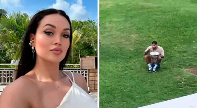 Jota Benz terminó comiendo en la calle luego de divertido video con Angie Arizaga.