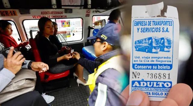 Guardar los boletos de micro en Perú