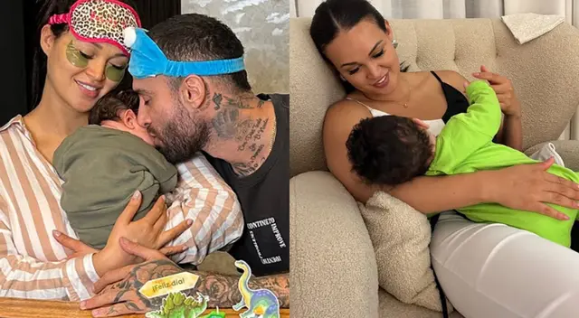 Angie Arizaga revela a quién se parece su hijo. Angie Arizaga revela a quién se parece su hijo.