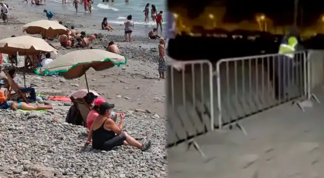 Municipalidad colocó rejas entre las playas de Barranco y Chorrillos