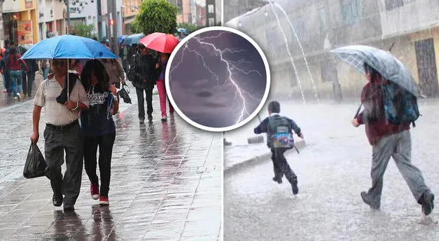 Conoce cuáles serán las regiones afectadas con las intensas lluvias, según Senamhi.