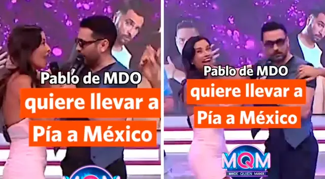 Pablo Portillo de MDO intentó besar a María Pía Copello EN VIVO en Mande Quien Mande