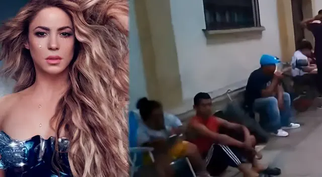 La llegada de Shakira en Lima ha comenzado a generar negocios informales como la venta de cola para el concierto.