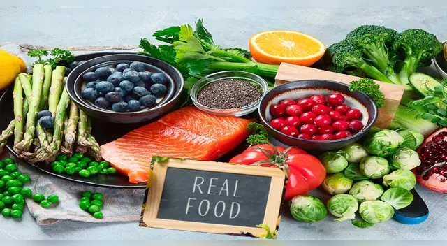 Alimentación sana para el estado físico y mental.