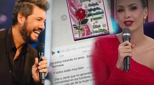 Marcelo Tinelli sorprende a Milett Figueroa EN VIVO por San Valentín con ROMÁNTICO audio.