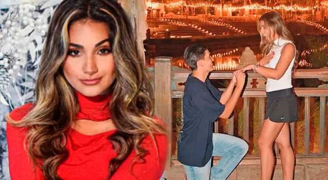 Andrea Arana y su novio se comprometieron.