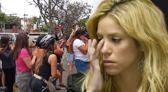 Shakira recibe apoyo de fanáticos en la clínica.
