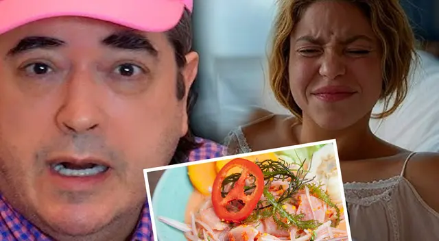 Jaime Bayly CONFIRMA que Shakira SE INTOXICÓ al comer ceviche y platos peruanos en restaurante.