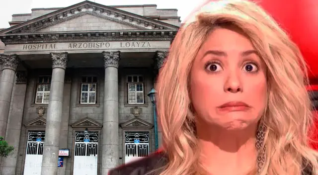Shakira y su staff llegaron al Hospital Arzobispo Loayza.