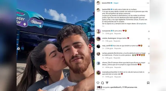 Beto Da Silva decida romántico mensaje a Ivana Yturbe