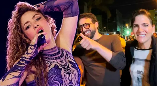 Rodrigo González y Gigi Mitre asistieron al concierto de Shakira.