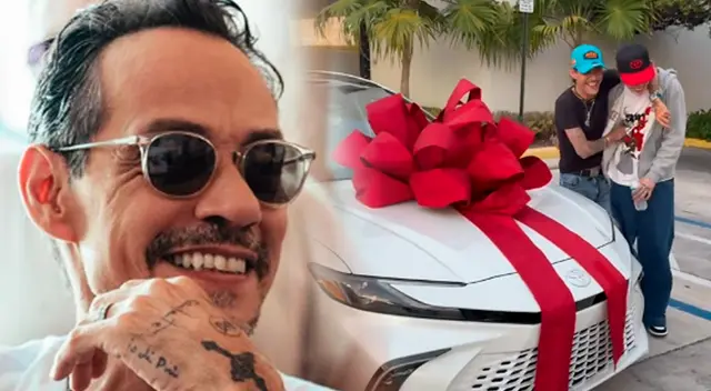 Marc Anthony sorprendió a su hijo con un carro. Marc Anthony sorprendió a su hijo con un carro.