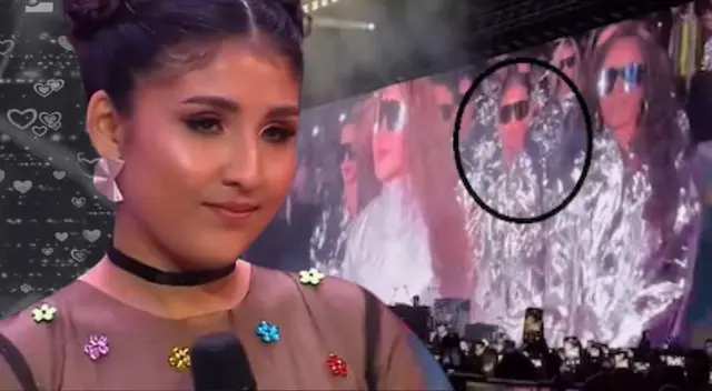 Milena Warthon es criticada por aparecer detrás de Shakira.