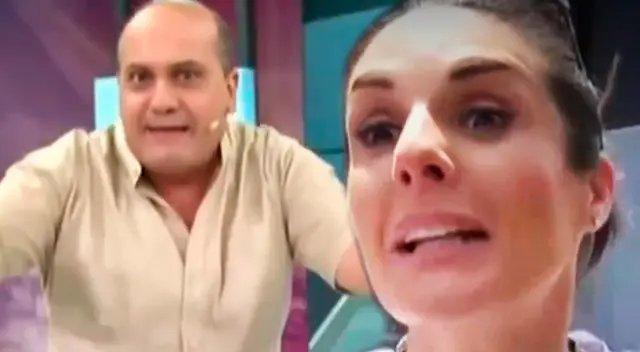Rebeca Escribens sorprende a Kurt Villavicencio.