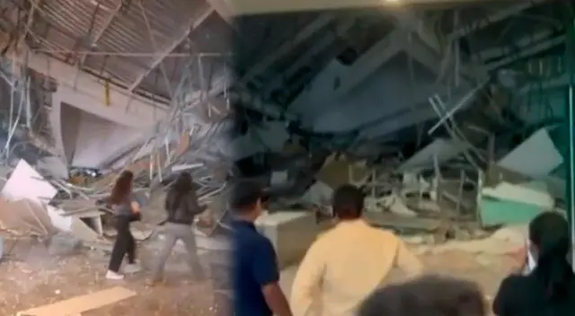 Colapsó el techo de conocido Centro Comercial. Colapsó el techo de conocido Centro Comercial.