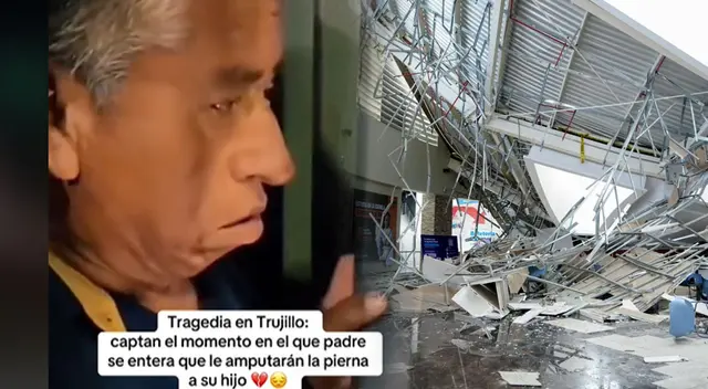 Real Plaza Trujillo: El DOLOROSO momento en el que un padre se entera que amputaron la pierna de su hijo para rescatarlo Real Plaza Trujillo: El DOLOROSO momento en el que un padre se entera que amputaron la pierna de su hijo para rescatarlo
