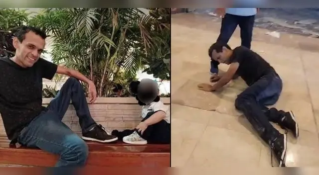 Padre perdió a su hijo por un momento tras el derrumbe del techo de Real Plaza Trujillo. Padre perdió a su hijo por un momento tras el derrumbe del techo de Real Plaza Trujillo.