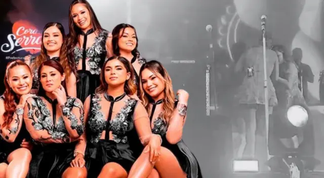 Cantante de Corazón Serrano sufre accidente en pleno concierto.