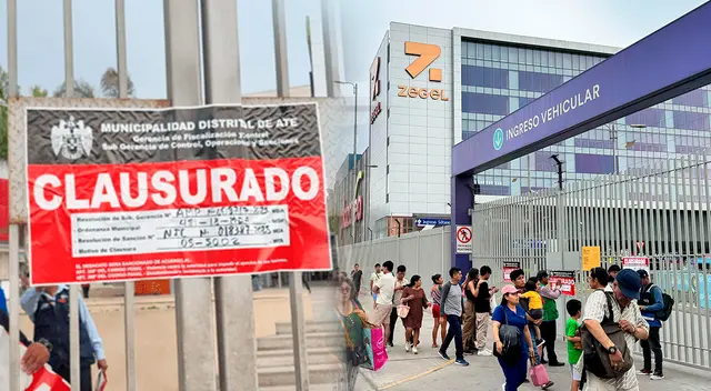 Municipalidad encontró serias deficiencias en las estructuras del techo del centro comercial Real Plaza Puruchuco.