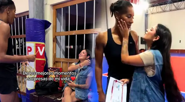 Leyla Chihuán logró sorprender a su novia. Leyla Chihuán logró sorprender a su novia.