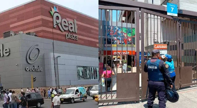 La Municipalidad de Lima cerró el Real Plaza Centro Cívico.