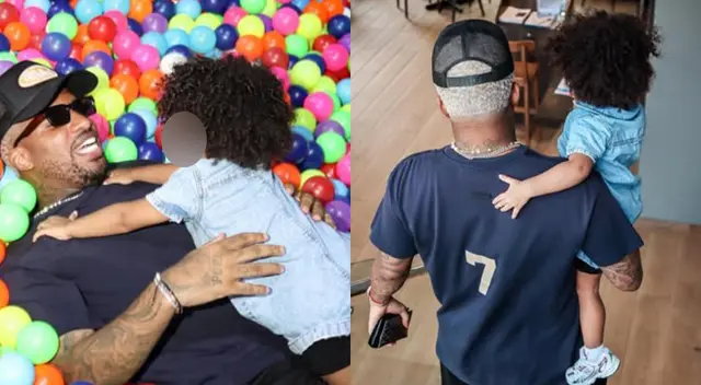 Jefferson Farfán le dedicó un tierno post a su pequeña hija con Darinka Ramírez.