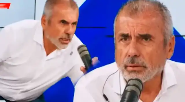 Nicolás Lúcar vivió sismo en vivo.