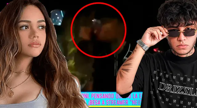 Mayra Goñi roba un beso a Neutro durante transmisión EN VIVO Mayra Goñi roba un beso a Neutro durante transmisión EN VIVO