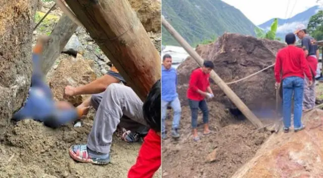 Mujer sobrevivió de manera increíble tras el deslizamiento de rocas ocurrido en Amazonas.