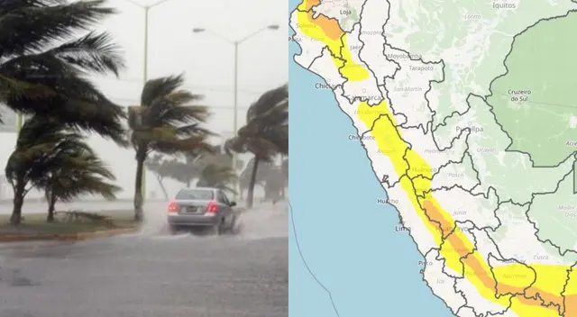 El Senamhi emitió una alerta naranja en más 15 regiones del país desde el jueves 6 al sábado 8 de marzo. El Senamhi emitió una alerta naranja en más 15 regiones del país desde el jueves 6 al sábado 8 de marzo.