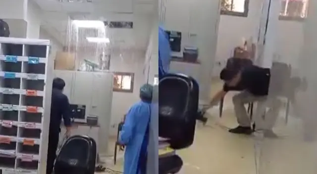 Según medios locales, el hecho habría ocurrido por el colapso de las tuberías del Hospital Regional de Ayacucho.