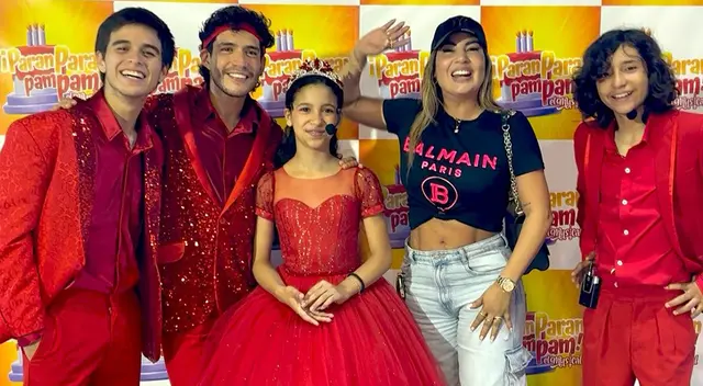 Pamela López se relaja con su familia