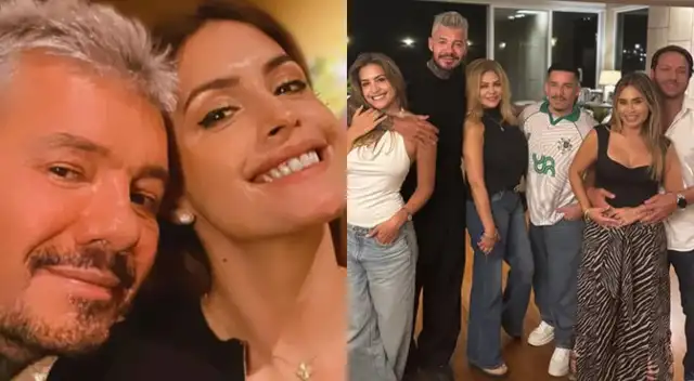 Milett Figueroa y Marcelo Tinelli tuvieron una cena con Gisela Valcárcel y su familia.