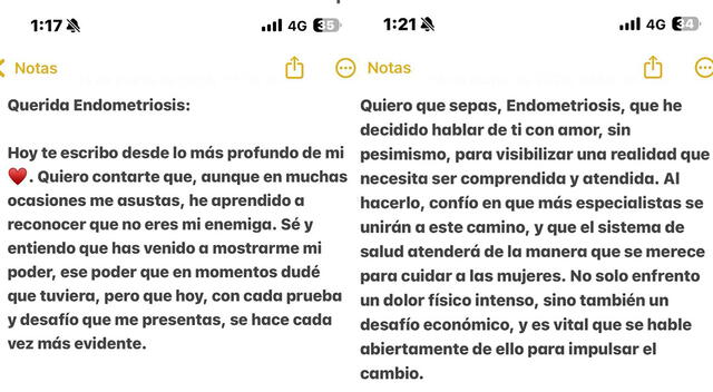 El mensaje que dio Magdyel Ugaz sobre su enfermedad. El mensaje que dio Magdyel Ugaz sobre su enfermedad.